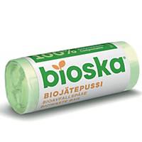 Bioska biojätepussi 20L, 1 kpl=15 pussia