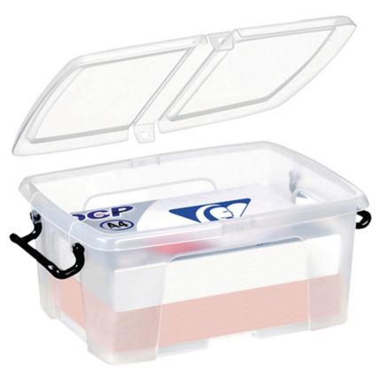Adviseur huren materiaal Cep Strata plastic opbergdoos, 12 liter, transparant, per opbergbox