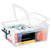 Strata Plastik-Aufbewahrungsbox mit Deckel, 24 l, 39,5x50x20,2 cm, transparent