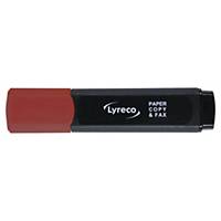 Highlighter Lyreco, angled tip, line width 1-5 mm, red