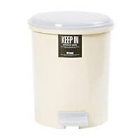 KEEP IN RW9083 Litter Bin with Lid 5L Cream