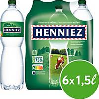 Henniez Grün Mineralwasser mit wenig Kohlensäure 1,5 l, Packung à 6 Flaschen