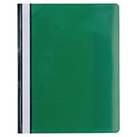 Exacompta PVC Transfer File A4 - Green, Pack of 10