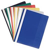 Exacompta PVC Transfer File A4 - Assorted Colours, Pack of 20