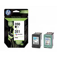 HP SD412EE inkjet cartridge black/colour - pack CB335EE+CB337EE [200+170 pages]