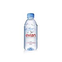 Přírodní minerální voda Evian, neperlivá, 0,33 l, balení 24 kusů