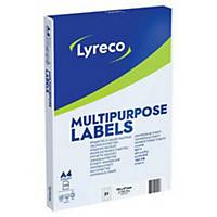 Etykiety uniwersalne LYRECO 70x41mm, w opakowaniu 2100 etykiet