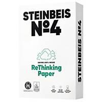 Genbrugspapir Steinbeis No.4 Evolution White, A4, pakke a 5 x 500 stk