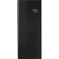 Agenda banque Brepols - 2025 - 2 volumes - format long 15 x 34 cm - noir