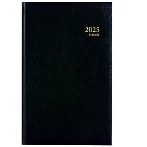 Agenda 2024 LECAS format carré 14 x 22 cm - Règlure travers horaires -  Couverture noire - 1 jour par page
