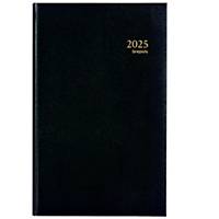 Agenda banque Brepols - 2025 - 1 volume - format large 17 x 27 cm - noir