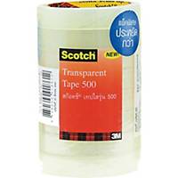 SCOTCH 500 Clear Tape 3/4   X 36 Yards 3  Core - Pack Of 8
