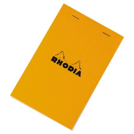 Bloc-notes Rhodia - 11 x 17 cm - 160 pages - blanc quadrillé