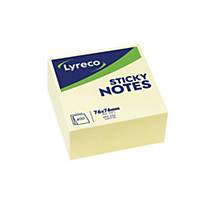 LYRECO REPO NOTE CUBE 76X76 PAST YLLW