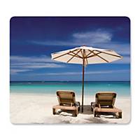 Mouse pad Fellowes, made of 95 recycled rubber tyres, Beach theme