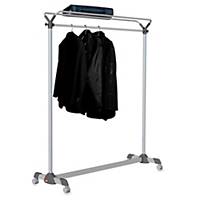 Alba mobile coat rack 170x150x50cm grey