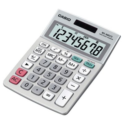 CASIO MS-88 ECO  CALCULATOR 8 DIGITS