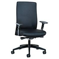 Prosedia Bürostuhl 4142, Topline, Sitz und Rücken ergonomisch geformt, schwarz