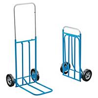 Safetool chariot pliable capacité jusqu à 80kg bleu