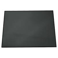 Durable Desk Mat with Transparent Overlay - 65 x 52cm - Black