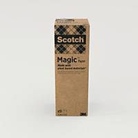 Scotch Magic Greener Choice Tape -  19mm x 33m, Pack of 9