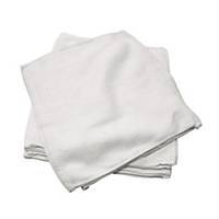 白色毛巾 12吋X12吋 - 12條裝