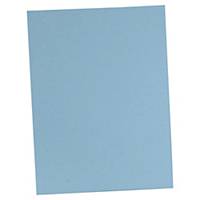 Lyreco inlay folder for A4 235x315mm, cardboard 220 g/m2, blue, pack 100 pcs