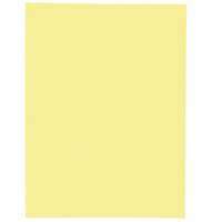 Lyreco inlay folder for A4 235x315mm, cardboard 220 g/m2, yellow, pack 100 pcs