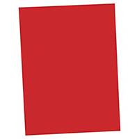 LYRECO RED MEDIUM WEIGHT A4 SQUARE CUT FOLDERS - PACK OF 100