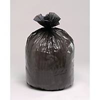 Sac poubelle déchets lourds soufflets noir - 150 L - 80x130 cm 75µ - 100 sacs