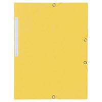 Lyreco Eckspanner, A4, aus Karton, Fassungsvermögen: 300 Blatt, gelb, 10 Stück