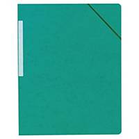 Lyreco folder without flap cardboard 390g green - pack of 10