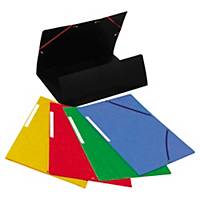 Lyreco elastic band folder A4, 32x24 mm, pack of 25, assorted (55600E)