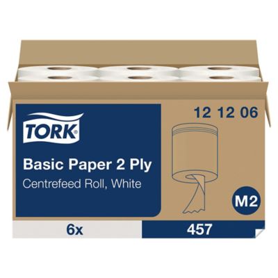 Tork Xpress M2 Centrefeed 2-Ply Wiping Paper Roll 160m White - Pack Of 6