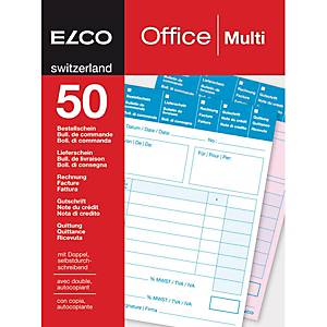 Elco Office bloc-notes, A5, quadrillé 4 mm avec marge, gris