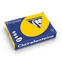 Clairefontaine Trophée 1053 gekleurd A4 papier, 160 g, zonnebloem, per 250 vel