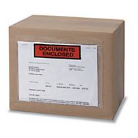 Pochette adhésive   documents ci-inclus   - 220 x 160 mm - boîte de 1000