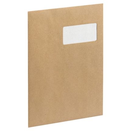Paquet De 50 Enveloppes Kraft A4 C4 90g 229x324 avec fenêtre 100x50 avec bande détachable 