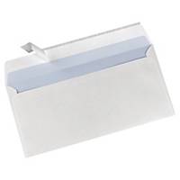 Briefumschläge DIN lang, ohne Fenster, Haftklebung, 90g, weiß, 500 Stück
