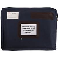Mailing bag Alba, 300 x 420 mm, with zipper, blue