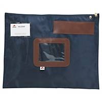 Circulation folder Alba, 420 x 320 mm, with zipper, blue