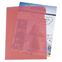 Organisationsmappe Elco Ordo transparent 29490 A4, rot, Packung à 100 Stück