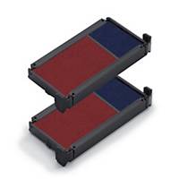 Trodat 6/4912 replacement pad blue/red - pack of 2