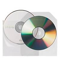 3L CD/DVD Pockets With Flap Non Adhesive Backed - Pack of 25