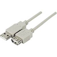 Cable prolongador USB-A macho a USB-A hembra - 2.0 - 2 metros