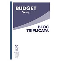 Carnet autocopiant Lyreco Budget - A4 - non imprimé - 3 plis
