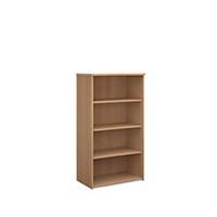 Universal bookcase 1440mm high with 3 shelves  beechDel Only Excl NI