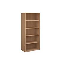 Universal bookcase 1790mm high with 4 shelves  beechDel Only Excl NI