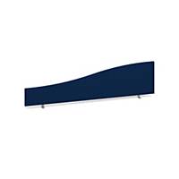 Wave desktop fabric screen 1600mm x 400mm/200mm  blueDel Only Excl NI