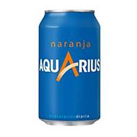 Pack de 24 latas de Aquarius laranja - 33 cl